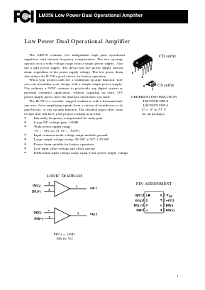 LM358CS_ Datasheet PDF First Components International