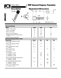 2N4402 Datasheet PDF First Components International