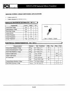 TIP127A Datasheet PDF First Components International