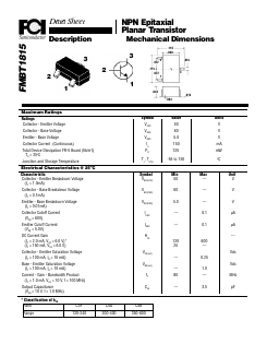 FMBT1815 Datasheet PDF First Components International