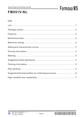 FM551V-NL Datasheet PDF Formosa Technology