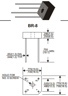 BR805 Datasheet PDF Formosa Technology
