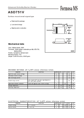 ASD751V Datasheet PDF Formosa Technology