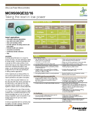 MC9S08QE16CLC Datasheet PDF Freescale Semiconductor