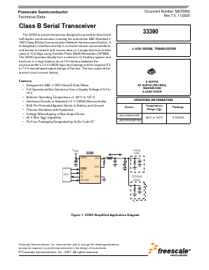 MC33390D/DR2 Datasheet PDF Freescale Semiconductor