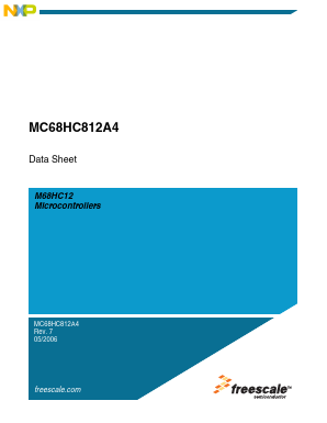 XC68HC812A4PV5 Datasheet PDF Freescale Semiconductor