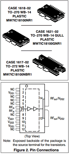 MW7IC18100NR1 Datasheet PDF Freescale Semiconductor