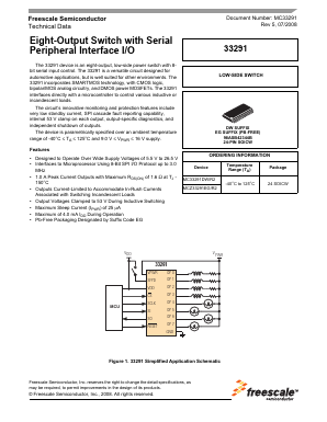 MC33291 Datasheet PDF Freescale Semiconductor