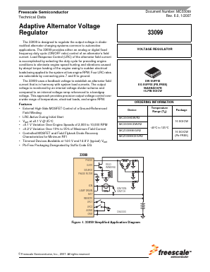 MC33099CDW/R2 Datasheet PDF Freescale Semiconductor