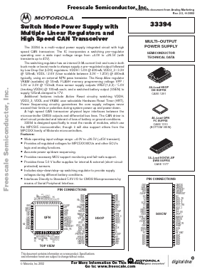 33394 Datasheet PDF Freescale Semiconductor