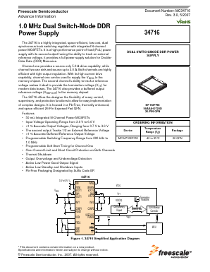 MC34716EPR2 Datasheet PDF Freescale Semiconductor