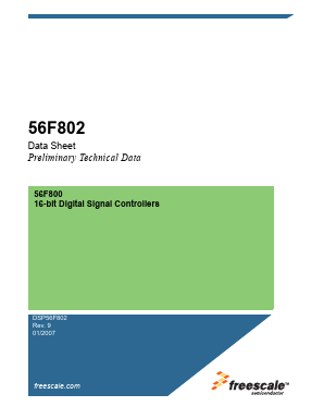 DSP56F802TA60 Datasheet PDF Freescale Semiconductor