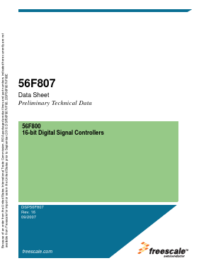 DSP56F807 Datasheet PDF Freescale Semiconductor
