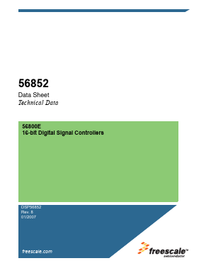 DSP56852E Datasheet PDF Freescale Semiconductor