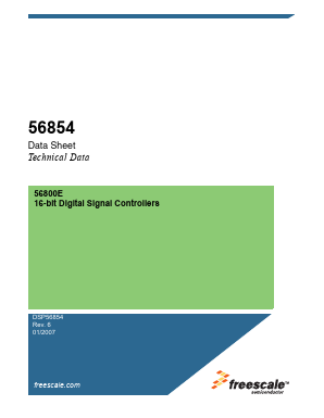 DSP56854FGE Datasheet PDF Freescale Semiconductor