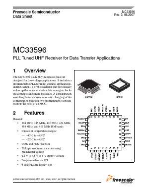 MC33596FJE/R2 Datasheet PDF Freescale Semiconductor