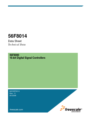 MC56F8014 Datasheet PDF Freescale Semiconductor
