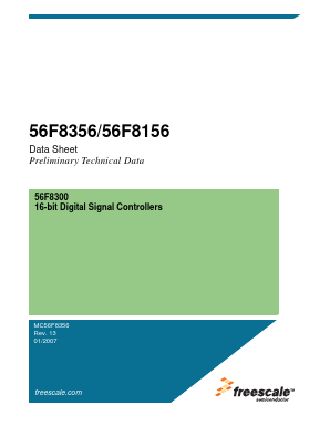 MC56F8356 Datasheet PDF Freescale Semiconductor