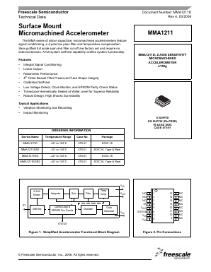 MMA1211 Datasheet PDF Freescale Semiconductor