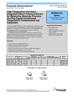 MP3H6115A6U Datasheet PDF Freescale Semiconductor