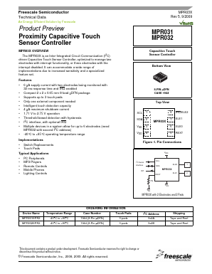 MPR031 Datasheet PDF Freescale Semiconductor