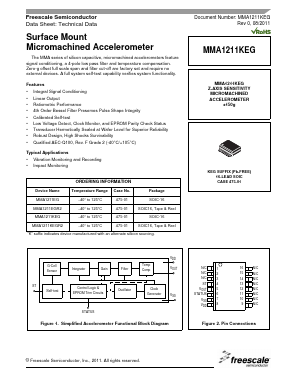 MMA1211KEG Datasheet PDF Freescale Semiconductor