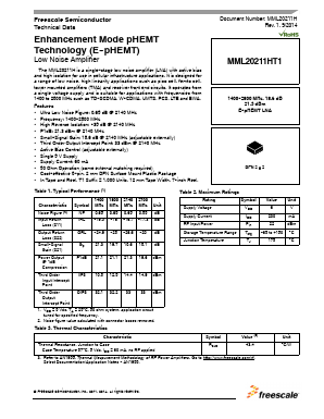MML20211HT1 Datasheet PDF Freescale Semiconductor