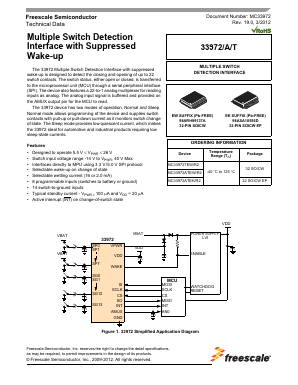 KIT33972AEWEVBE Datasheet PDF Freescale Semiconductor