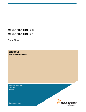 MC908GZ8VFJ Datasheet PDF Freescale Semiconductor