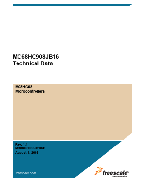 MC68HC908JB16FA Datasheet PDF Freescale Semiconductor