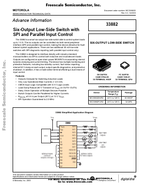 MC33882 Datasheet PDF Freescale Semiconductor