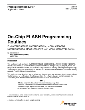 MC68HC908LB8_05 Datasheet PDF Freescale Semiconductor