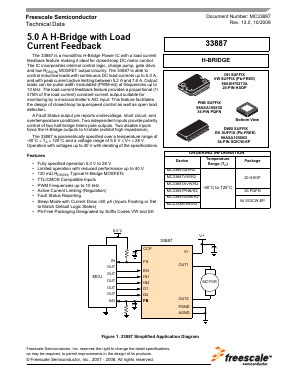 MC33887 Datasheet PDF Freescale Semiconductor