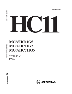 MC68HC11G5 Datasheet PDF Freescale Semiconductor
