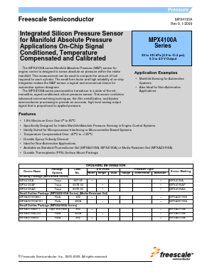 MPXA4100 Datasheet PDF Freescale Semiconductor