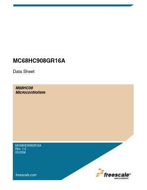 MC68HC908GR16AMFA Datasheet PDF Freescale Semiconductor