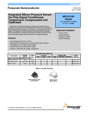 MP3V5100 Datasheet PDF Freescale Semiconductor