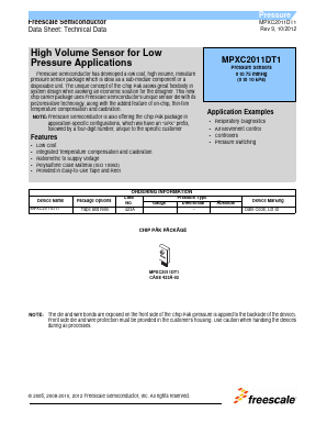 MPXC2011DT1 Datasheet PDF Freescale Semiconductor