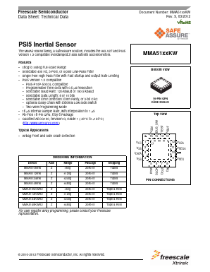 MMA5124KW Datasheet PDF Freescale Semiconductor
