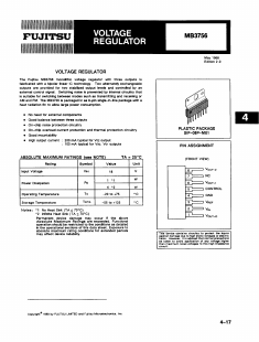 MB3756 Datasheet PDF Fuji Electric