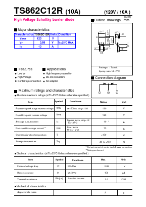 TS862C12R Datasheet PDF Fuji Electric