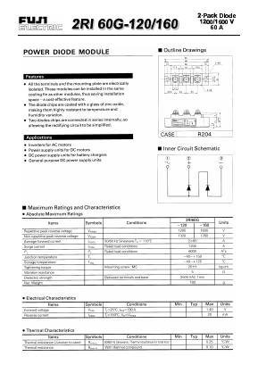 2RI60G-120/160 Datasheet PDF Fuji Electric