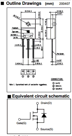 2SK3891-01R Datasheet PDF Fuji Electric