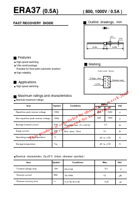 ERA37 Datasheet PDF Fuji Electric