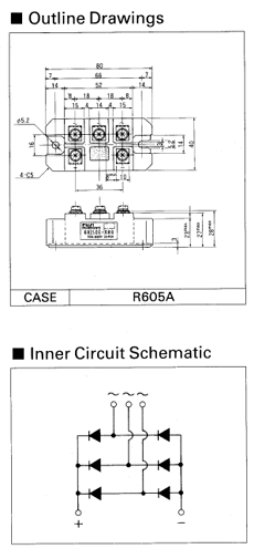 6RI30E-060/080 Datasheet PDF Fuji Electric