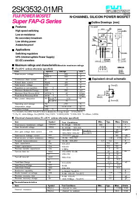 2SK3532 Datasheet PDF Fuji Electric