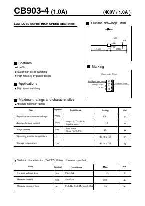 CB903-4 Datasheet PDF Fuji Electric