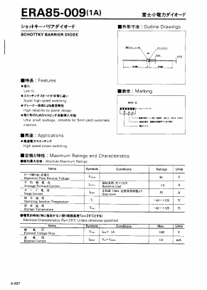 ERA85-009 Datasheet PDF Fuji Electric