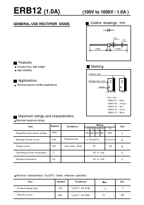 ERB12 Datasheet PDF Fuji Electric