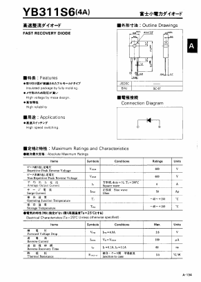 YB311S6 Datasheet PDF Fuji Electric